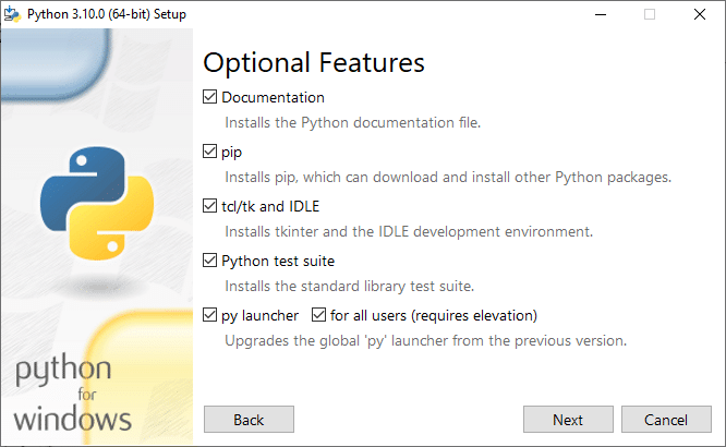 python install